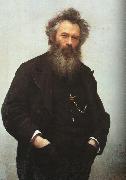 Kramskoy, Ivan Nikolaevich Portrait of Ivan I. Shishkin china oil painting artist